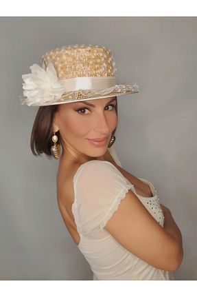 کلاه نباتی زنانه حصیر Senbeno Design - کد 930683109