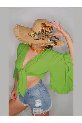 کلاه قهوه ای زنانه حصیر Senbeno Design - کد 930682973