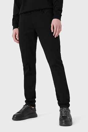 شلوار جین مشکی مردانه پاچه تنگ Emporio Armani - کد 930708057