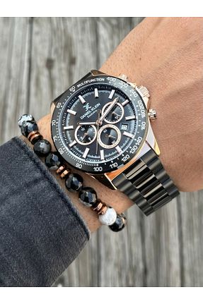 ست ساعت مچی مشکی مردانه استل (فولاد) Daniel Klein - کد 865545643