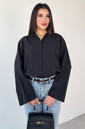 پیراهن مشکی زنانه اورسایز Cappmoda - کد 930734324