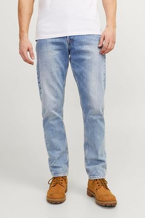 شلوار جین آبی مردانه پاچه ساده Jack & Jones - کد 331605242