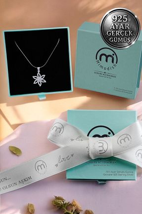 گردنبند نقره سفید زنانه 925 عیار Mimodish - کد 927345816