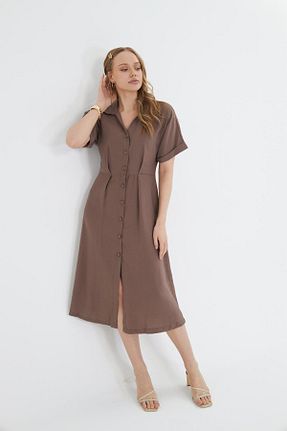لباس رنگی زنانه کوتاه Tiffany Tomato - کد 945604679