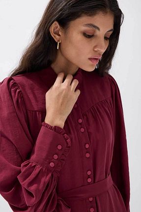 لباس حجاب زرشکی زنانه Relaxed Hooopstore - کد 930791218