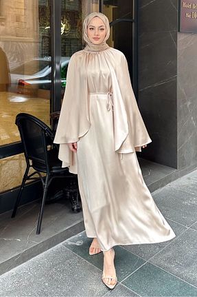 لباس حجاب بژ زنانه رگولار Ovn. - کد 930818448