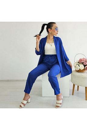 کیمونو و کافتان سرمه ای زنانه لیکرا Altı Üstü Butik - کد 863624930