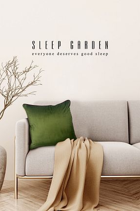 بالش سبز مخمل Sleep Garden - کد 889612130