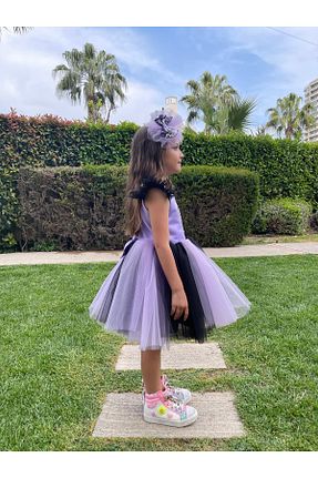 لباس بنفش بچه گانه بافتنی İPEKACOUTURE - کد 930949735