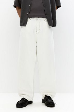 شلوار جین آبی مردانه پاچه پهن Pull & Bear - کد 930896110