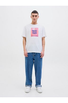 تیشرت سفید مردانه رگولار Jack & Jones - کد 930895742