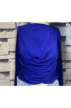 بلوز آبی زنانه ساده MEGALITH - کد 930873358