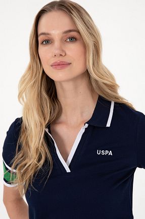پولوشرت سرمه ای زنانه پنبه ای U.S. Polo Assn. - کد 930887302