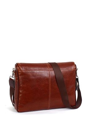 کیف پورتفوی و کلاچ نارنجی مردانه چرم خالص Aka Deri - کد 930888693