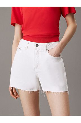 شلوارک و برمودا سفید زنانه رگولار Calvin Klein - کد 930976590