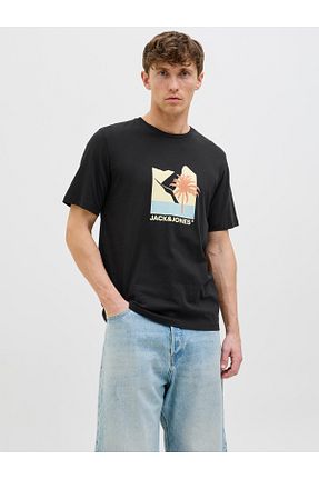 تیشرت مشکی مردانه رگولار Jack & Jones - کد 930896151