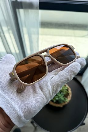 عینک آفتابی بژ زنانه 53 Zzla - کد 930873492