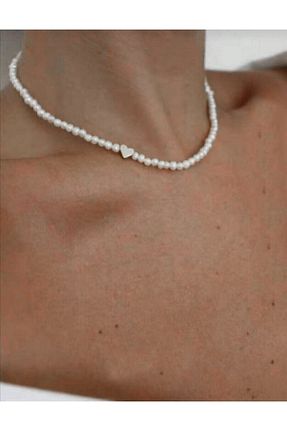 گردنبند جواهر رنگی زنانه مروارید Vitastyle - کد 881450021