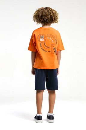 ست بالاتنه و پائین تنه نارنجی بچه گانه بافتنی U.S. Polo Assn. - کد 930991515