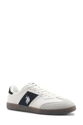 کفش اسنیکر سفید مردانه بند دار U.S. Polo Assn. - کد 930968396