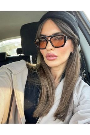عینک آفتابی قهوه ای زنانه 56 LOOKUP - کد 930948129