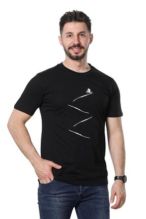 تیشرت مشکی مردانه رگولار GEZEGENX - کد 930945349