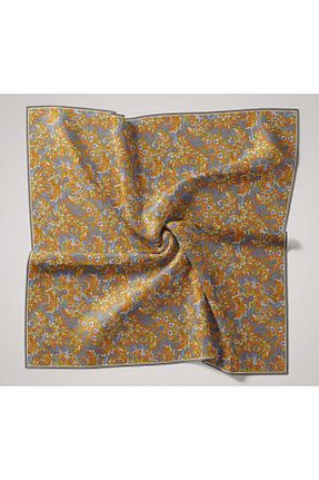 روسری طوسی پنبه ای Silk Home - کد 930212560