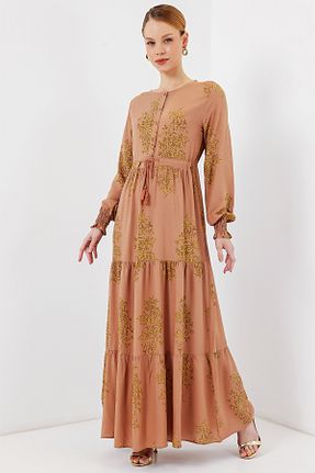 لباس حجاب قهوه ای زنانه رگولار Bigdart - کد 930984150