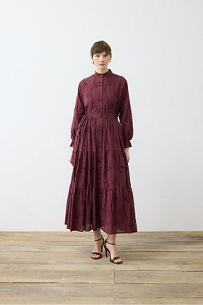 لباس زرشکی زنانه تریکو TERZİ DÜKKANI - کد 930984656