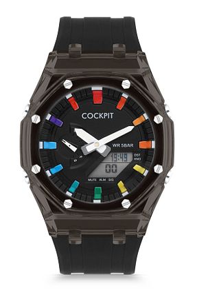 ساعت مچی مشکی مردانه 41-45 میلی متر Cockpit - کد 797337625