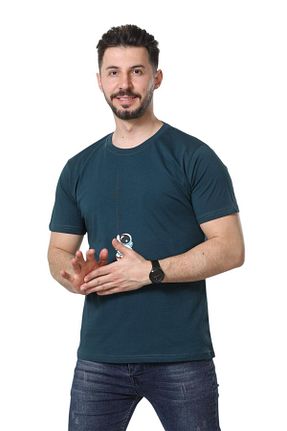 تیشرت سبز مردانه رگولار Gezegenus - کد 930981262