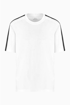 تیشرت سفید مردانه یقه دوچرخه Armani Exchange - کد 925870859