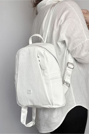 کوله پشتی سفید زنانه سایز متوسط Just Polo - کد 931020370