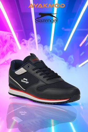کفش اسنیکر سرمه ای مردانه بند دار Slazenger - کد 924548562