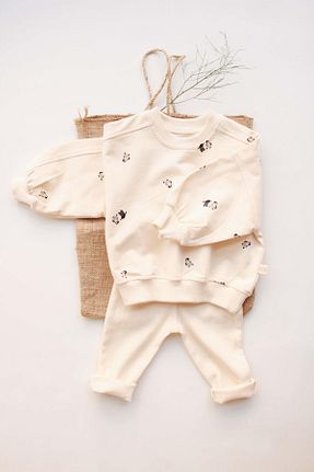 ست بالاتنه و پائین تنه بژ بچه گانه بافت OhlalaKoala - کد 855874918