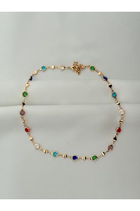 گردنبند جواهر طلائی زنانه منجق ANKA Accessories - کد 925065572
