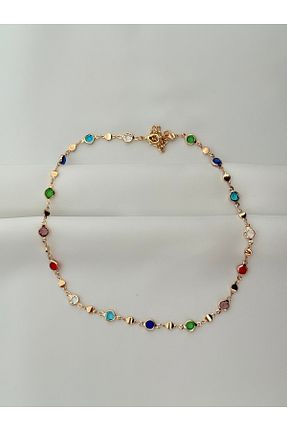گردنبند جواهر طلائی زنانه منجق ANKA Accessories - کد 925065572