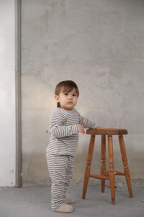 ست بالاتنه و پائین تنه سرمه ای بچه گانه بافت OhlalaKoala - کد 885960613
