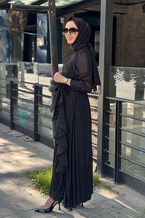 لباس حجاب مشکی زنانه رگولار Moda İlgi - کد 930987820