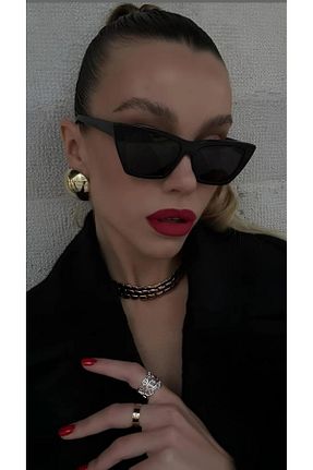 عینک آفتابی مشکی زنانه 50 AychaAksesuar - کد 931018995