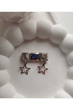 دستبند استیل (فولاد) آبی زنانه استیل ضد زنگ HKN AVM ACCESSORİES - کد 930532057
