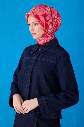 روسری رنگی کرپ ساتن ابریشم Belli - کد 928119439