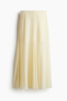 دامن زرد زنانه ساده H&M - کد 931011250