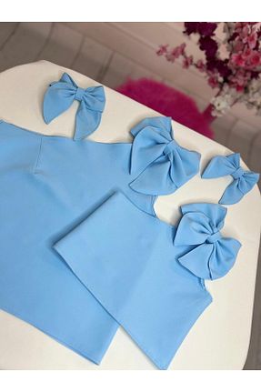 بلوز آبی بچه گانه ساده NA ADDESIGN - کد 931033766