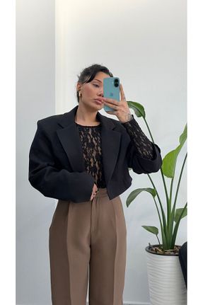 بلوز مشکی زنانه ساده GAYA - کد 931040438