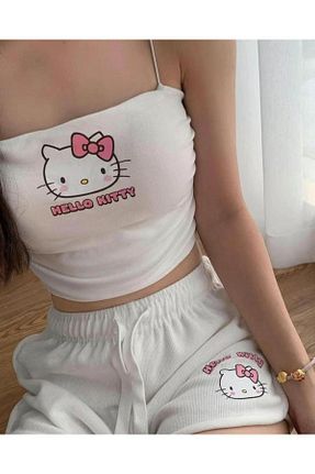 ست بالاتنه و پائین تنه قهوه ای زنانه بافت EDVESS - کد 870243681