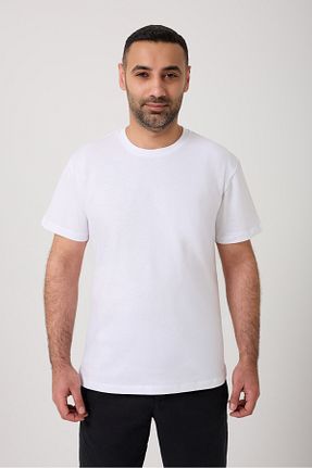 تیشرت سفید مردانه رگولار BATIKAN COLLECTION - کد 928442536