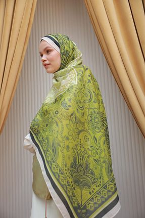 شال سبز زنانه İpekhan - کد 931060403
