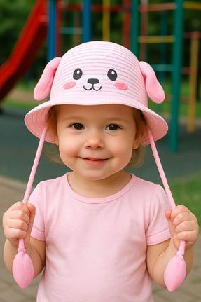 کلاه صورتی بچه گانه پلی استر ankays - کد 931131621