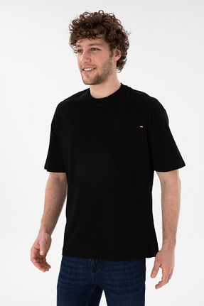 تیشرت مشکی مردانه یقه دوچرخه U.S. Polo Assn. - کد 931060203